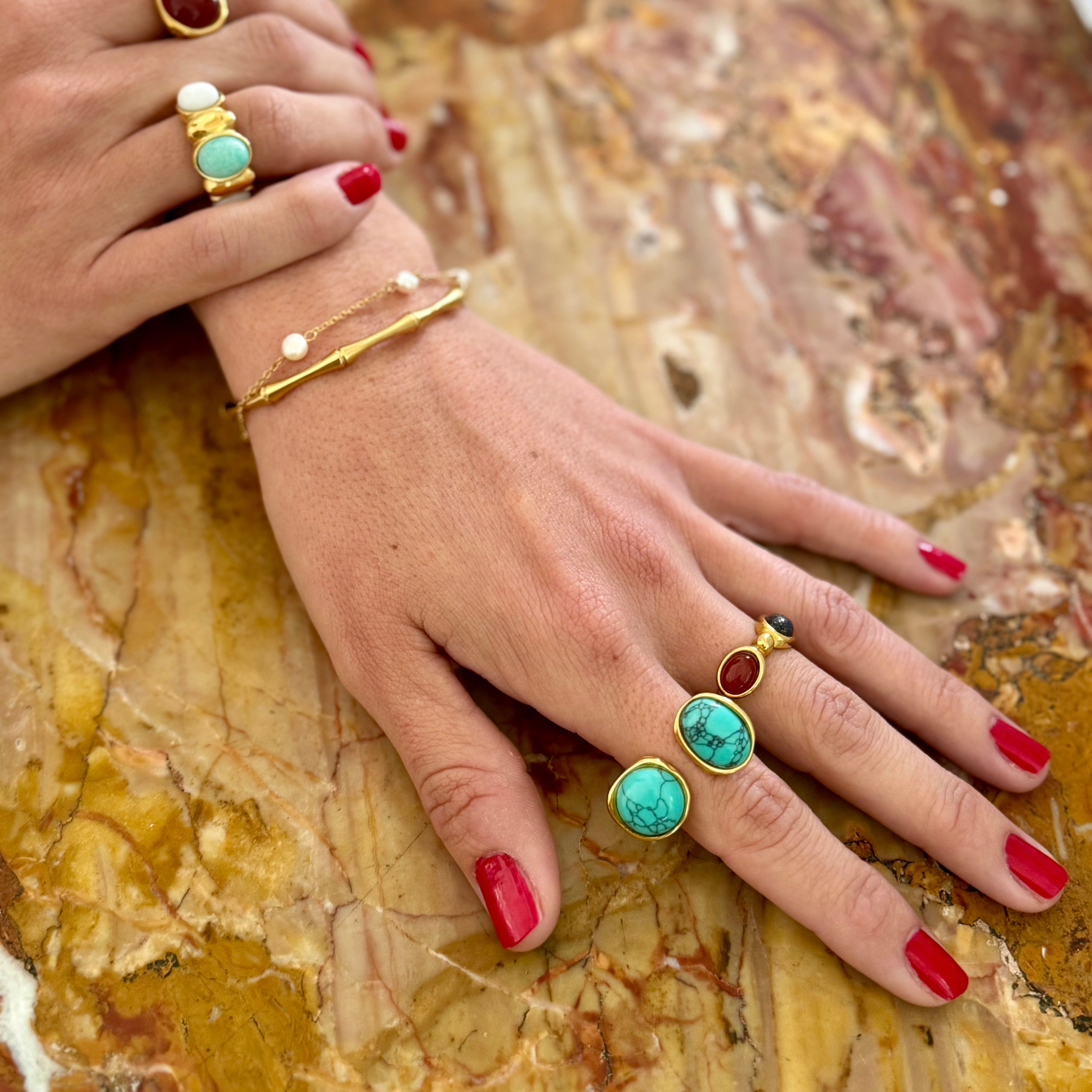 Bracelet Océane plaqué or 18K