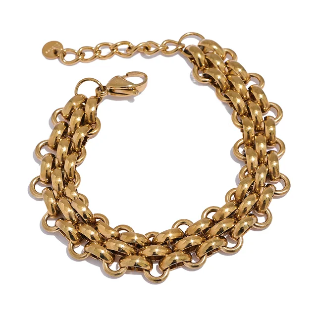 Bracelet Mayelin plaqué or 18K