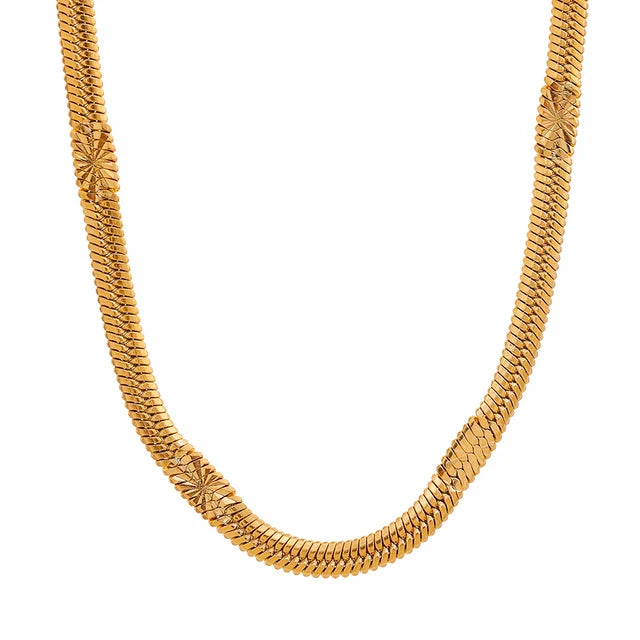 Collier Sarah plaqué or 18K