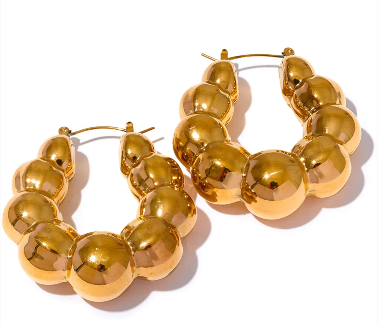 Boucles Gloria plaqué or 18K