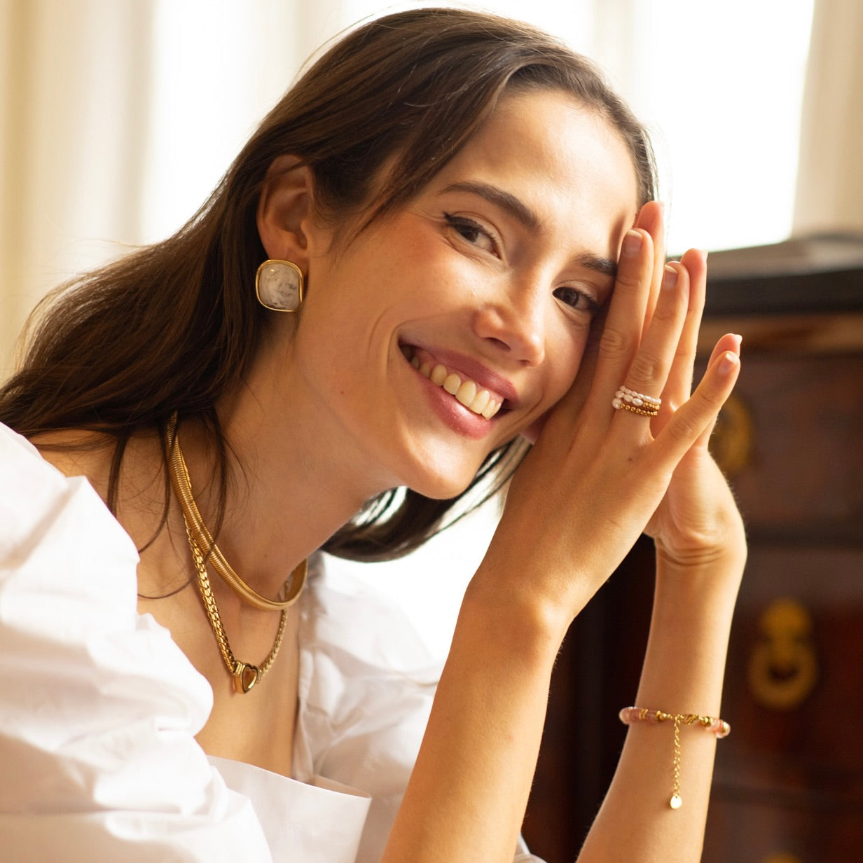 Collier Amadée plaqué or 18K