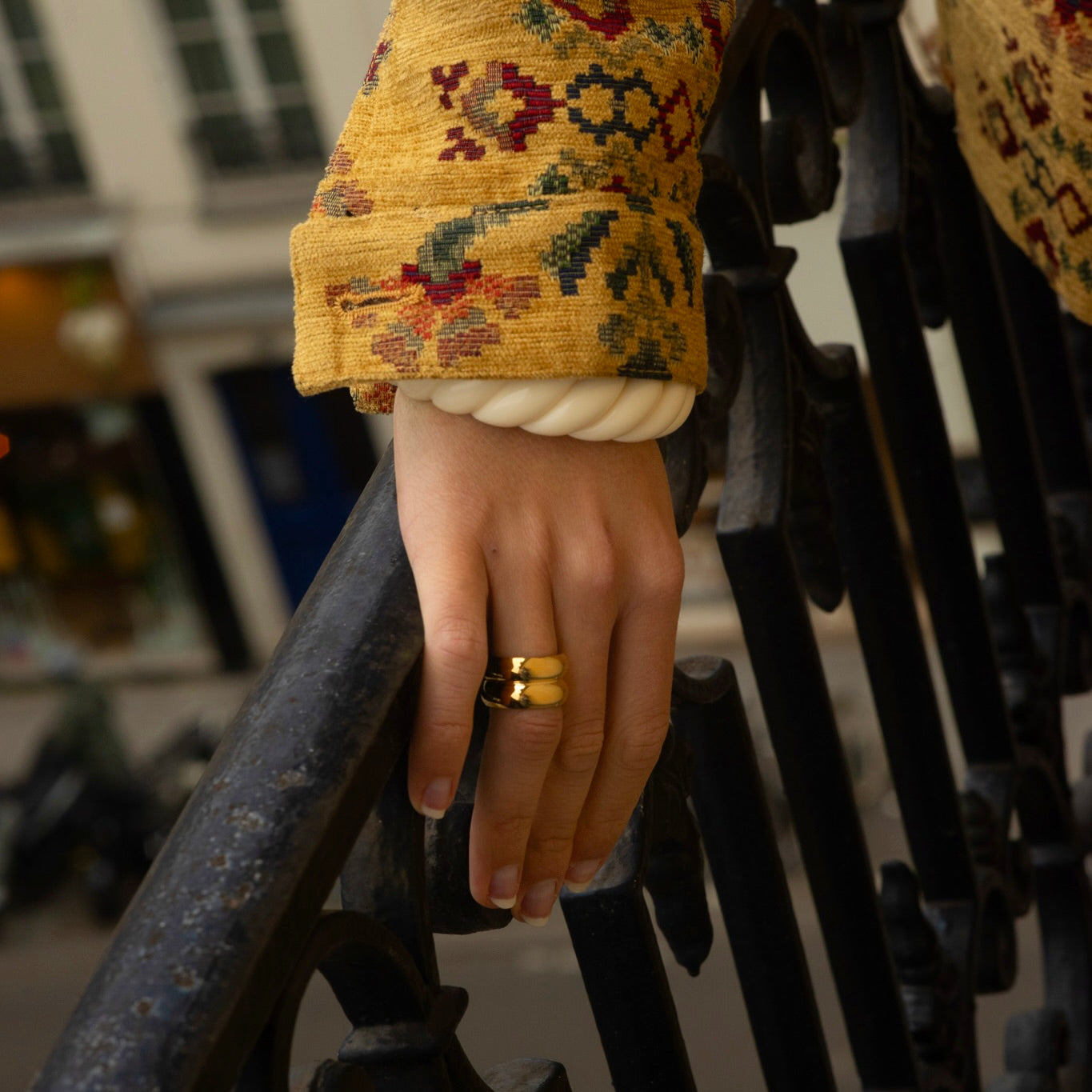 Bague Poupette plaqué or 18k