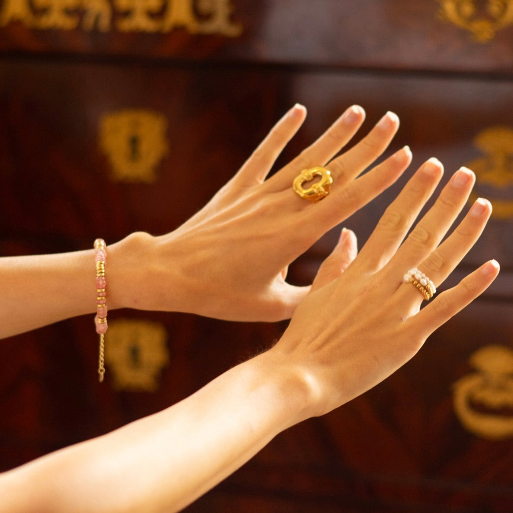 Bague Cheyenne plaqué or 18K