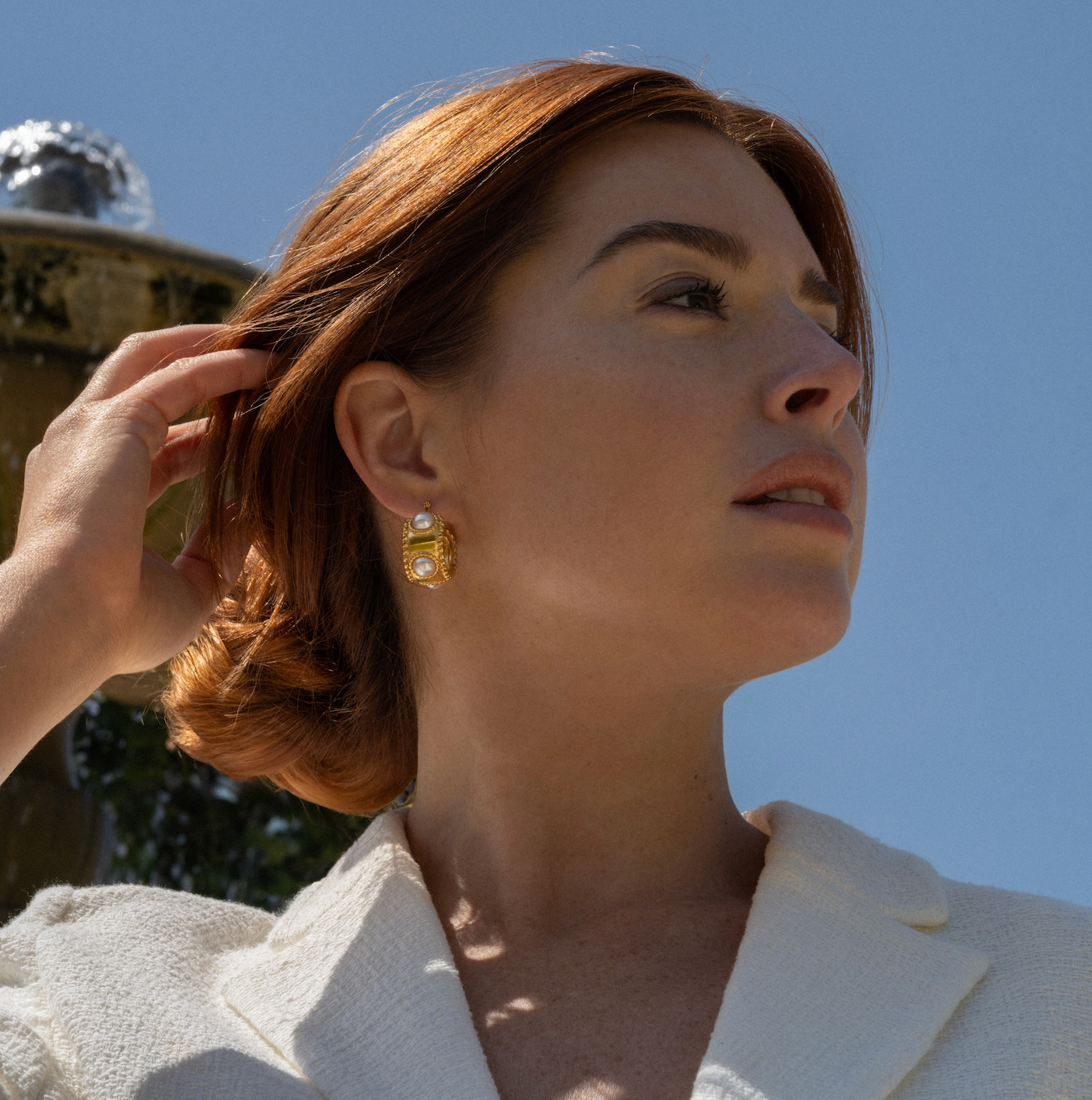 Boucles Anna plaqué or 18k