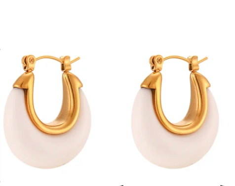 Boucles Annabelle blanches