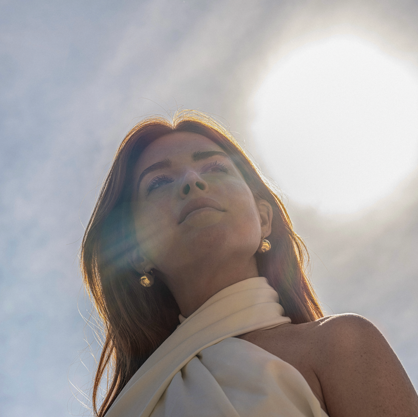 Boucles Sphère plaqué or 18K