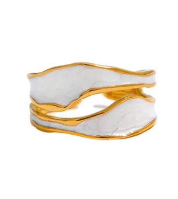 Bague Bianca plaqué or 18K
