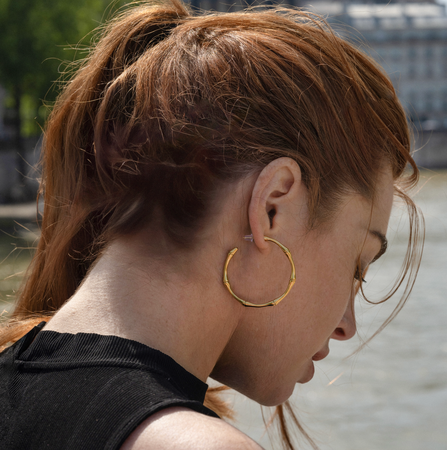 Boucles Bambelle plaqué or 18K