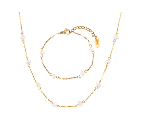 Collier Océane plaqué or 18K