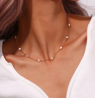 Collier Océane plaqué or 18K