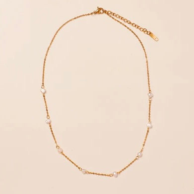 Collier Océane plaqué or 18K