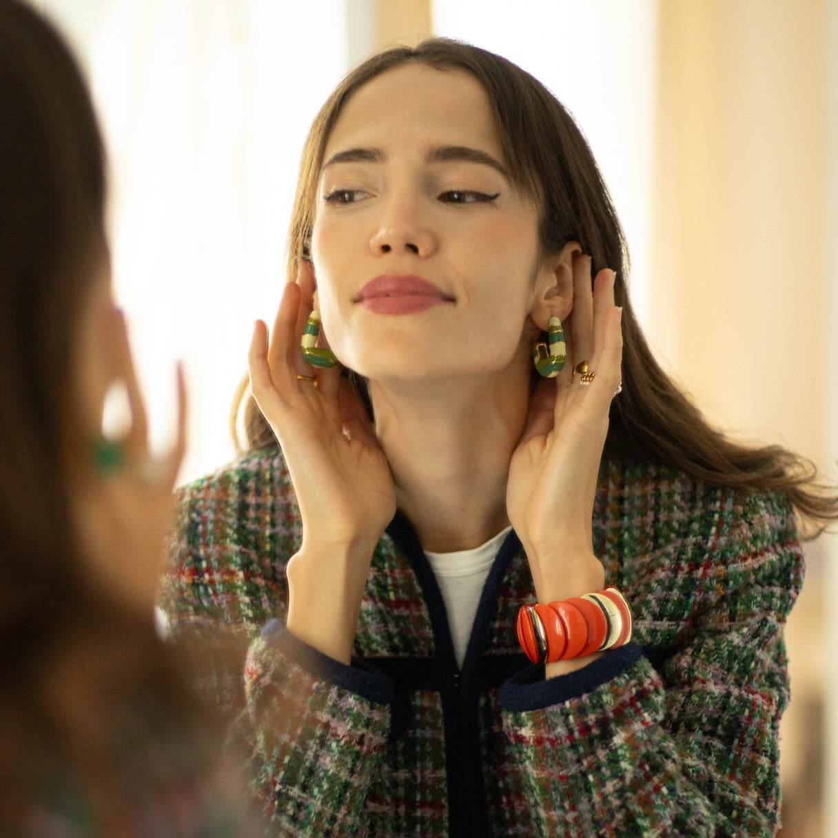 Boucles Viverta plaqué or 18K