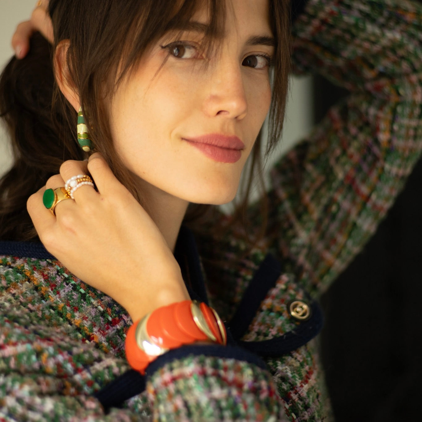 Boucles Viverta plaqué or 18K