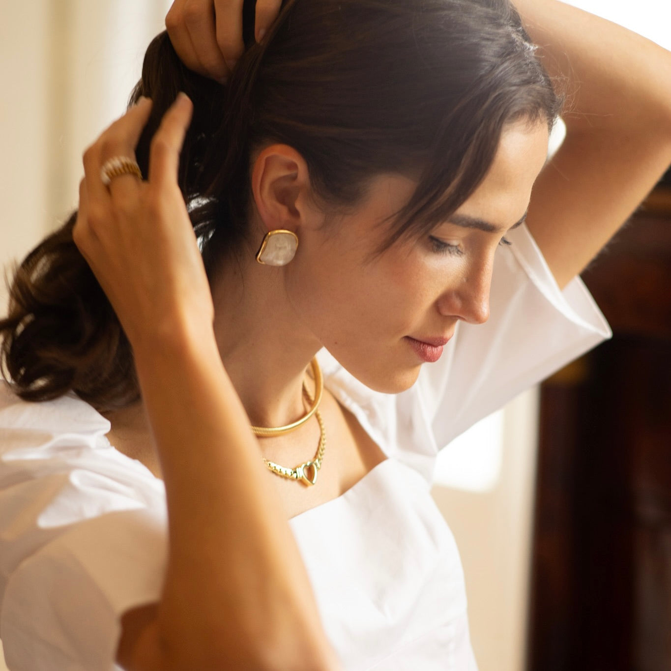 Boucles Brigitte plaqué or 18K