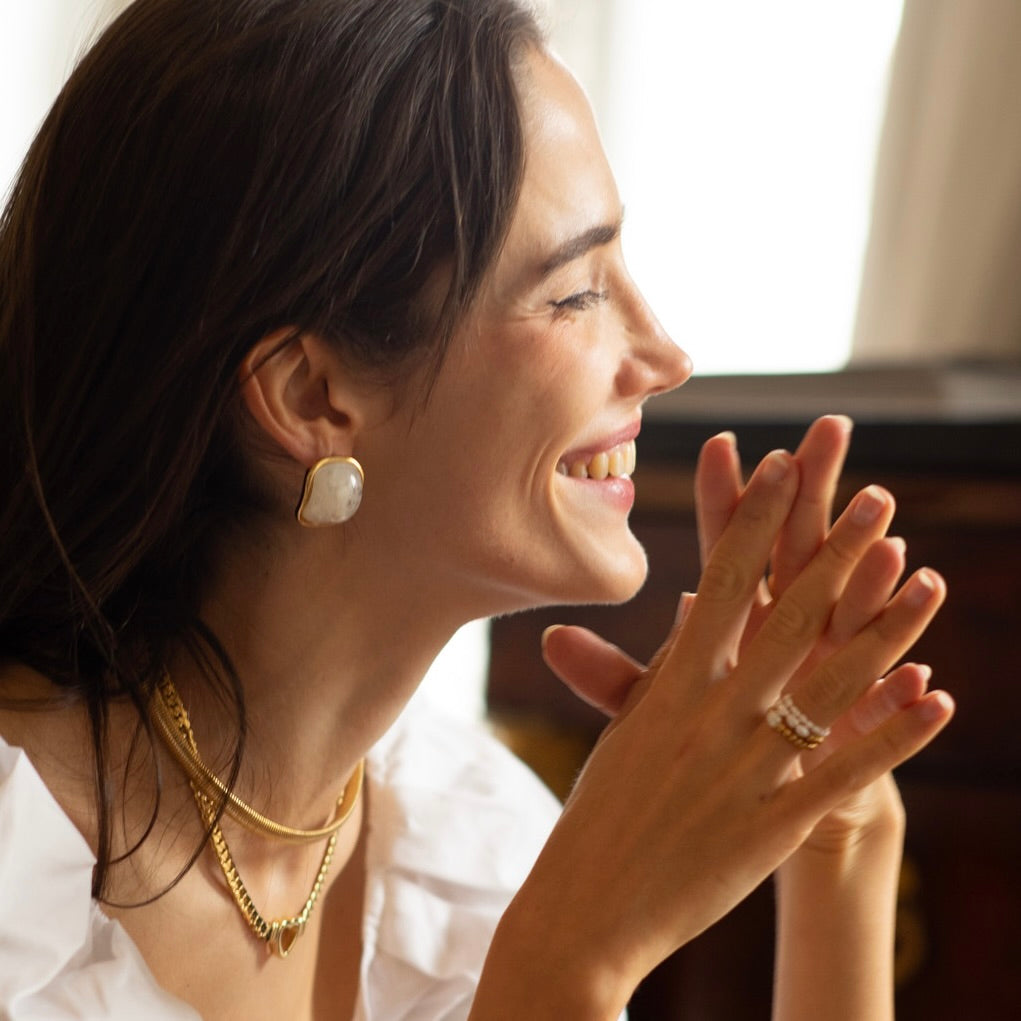 Boucles Brigitte plaqué or 18K