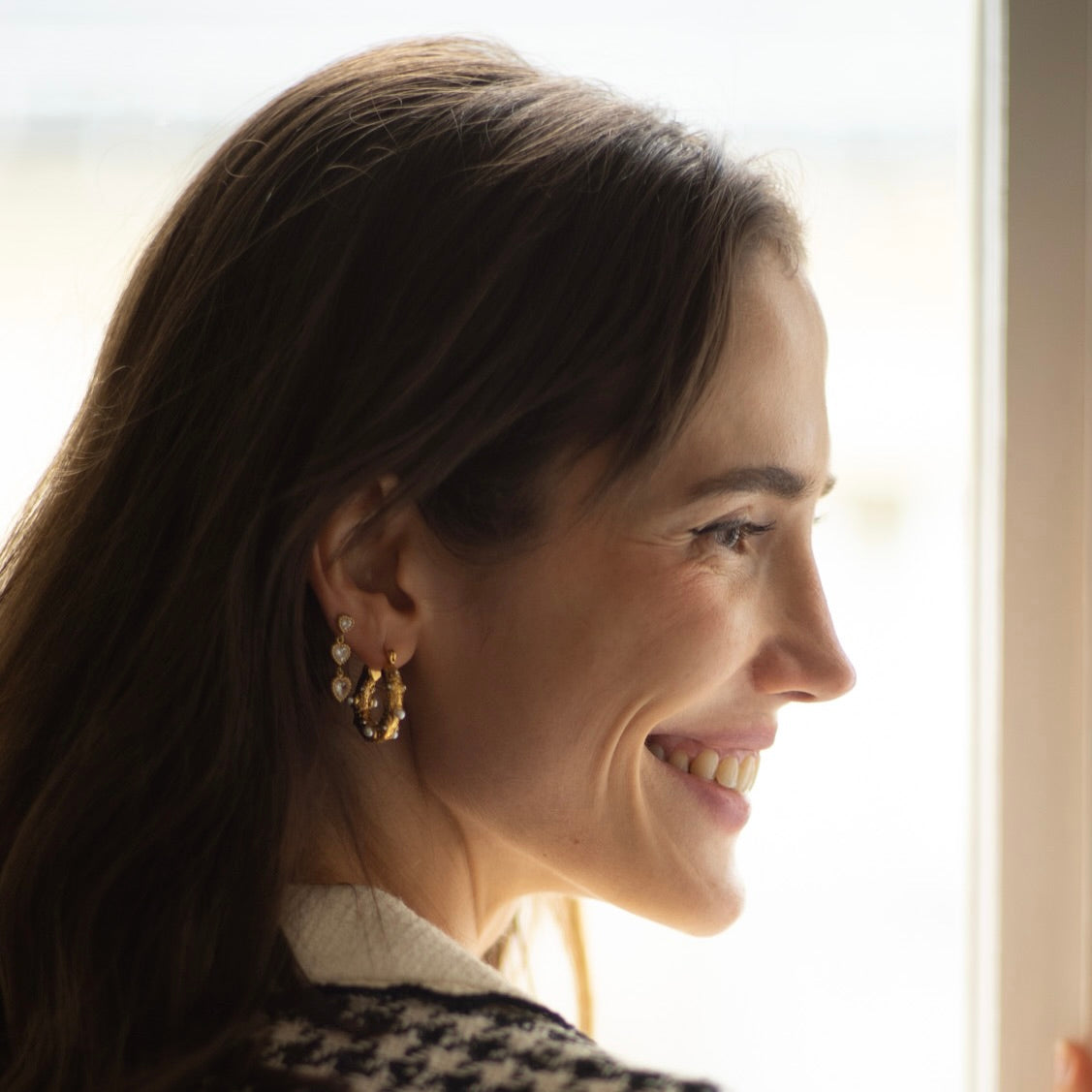 Boucles Valentina plaqué or 18K