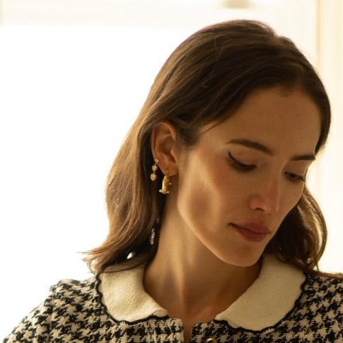 Boucles Valentina plaqué or 18K