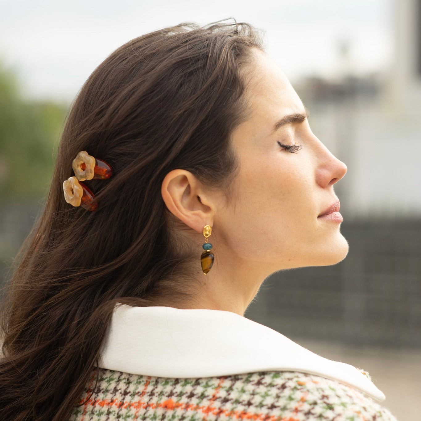 Boucles Leela plaqué or 18K