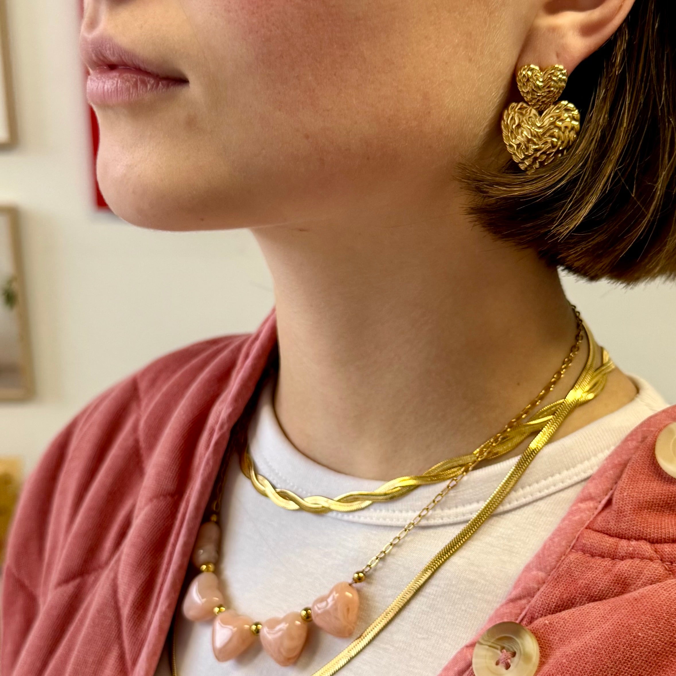 Boucles Lola plaqué or 18K