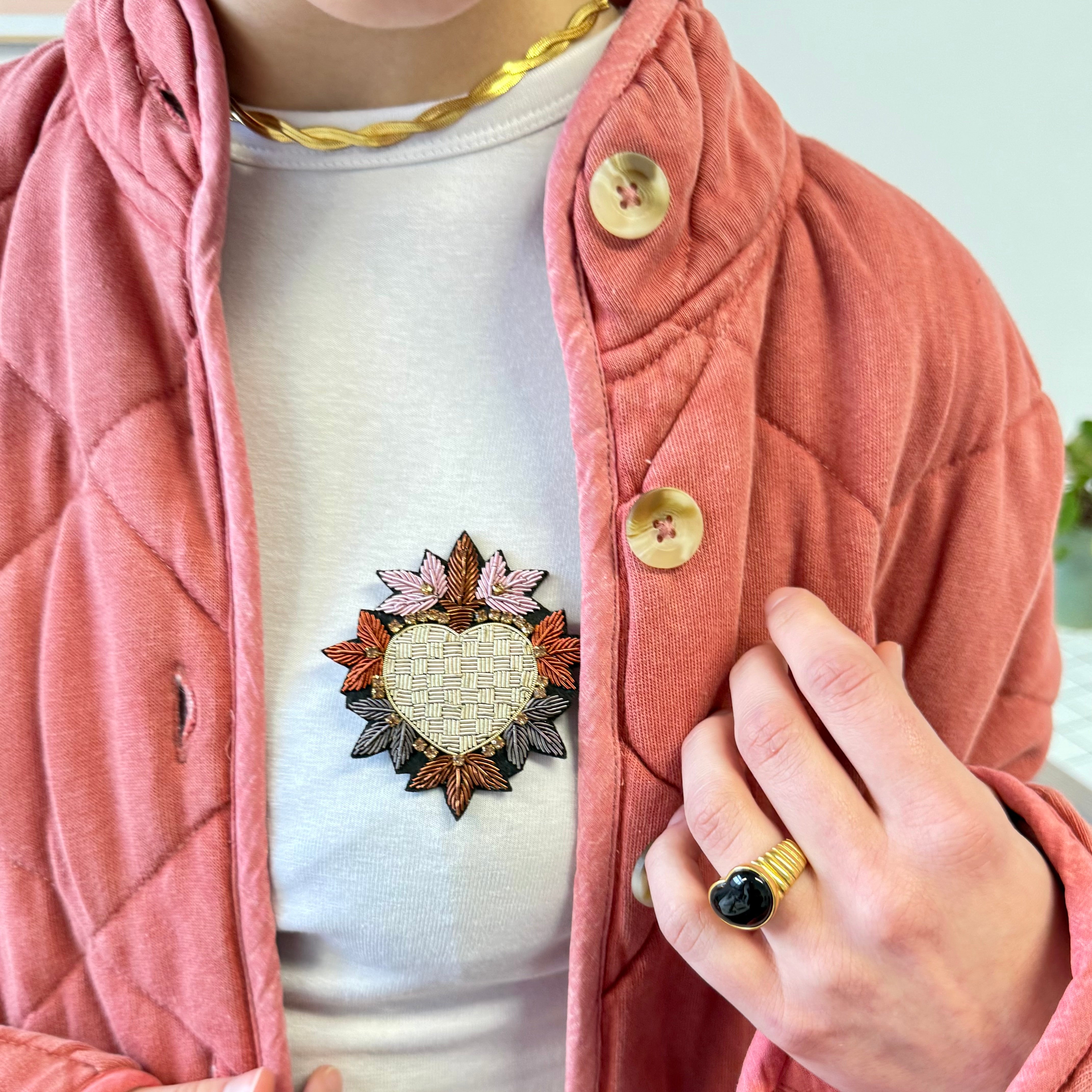 Broche Cupidon multicolor