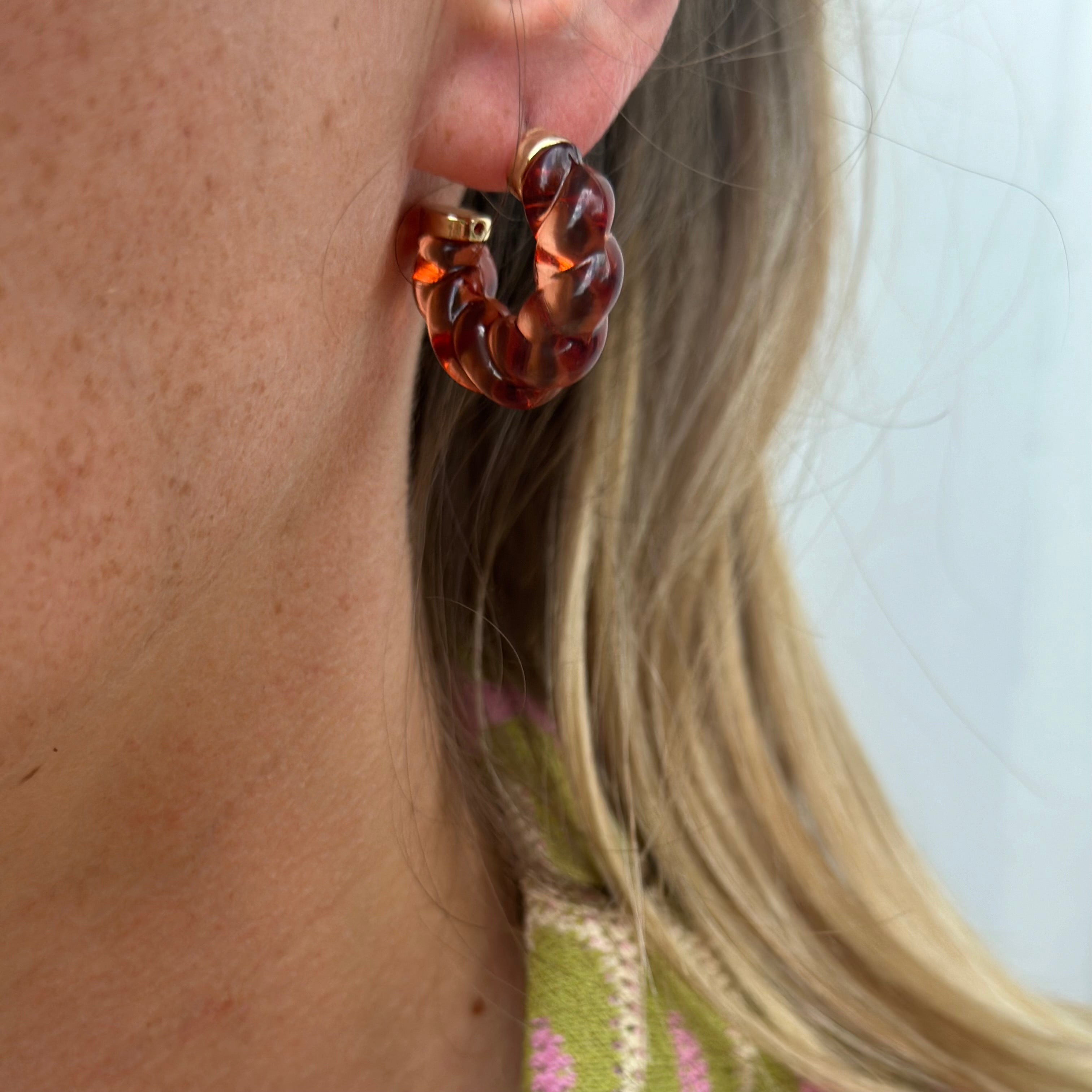 Boucles Chiara oranges