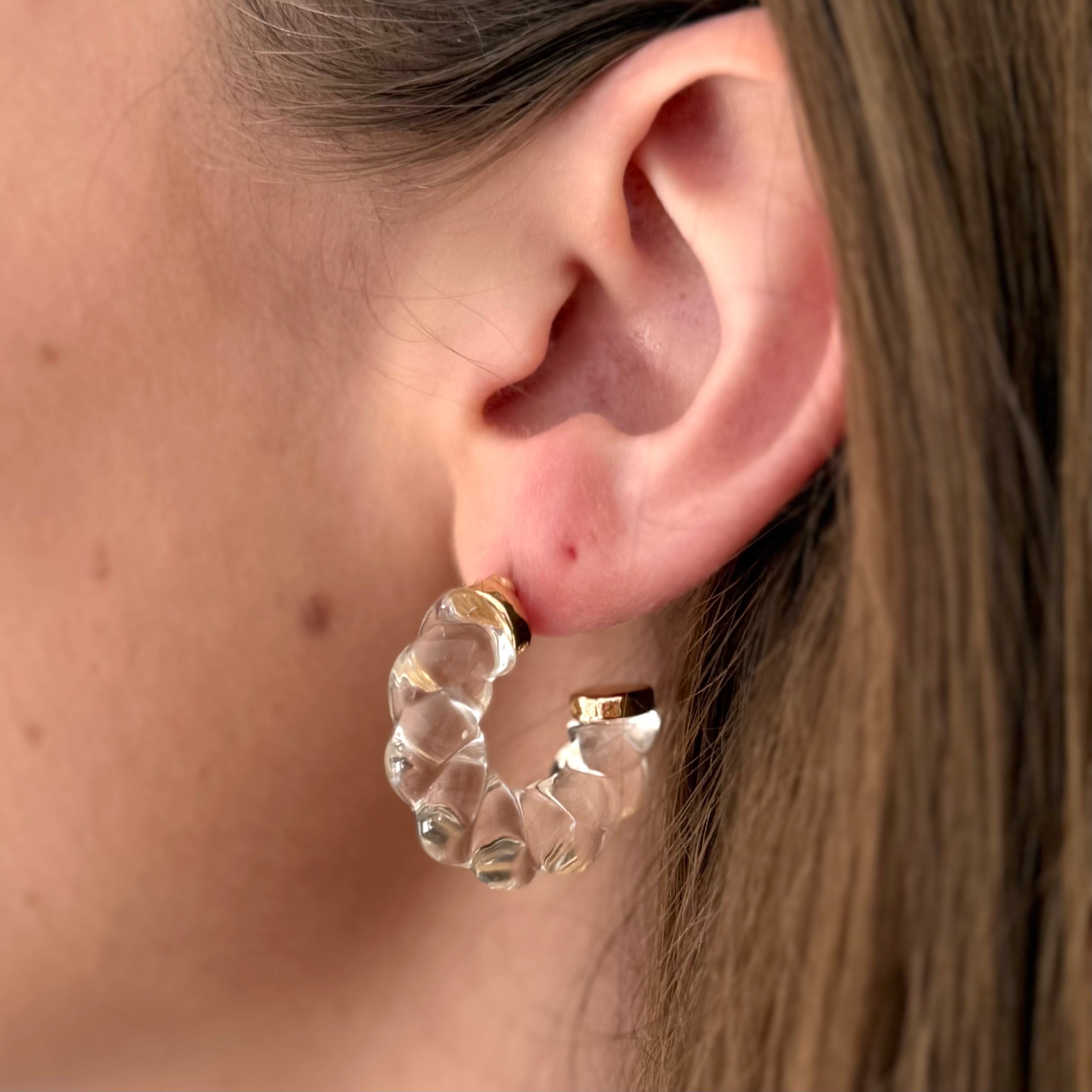 Boucles Chiara transparentes