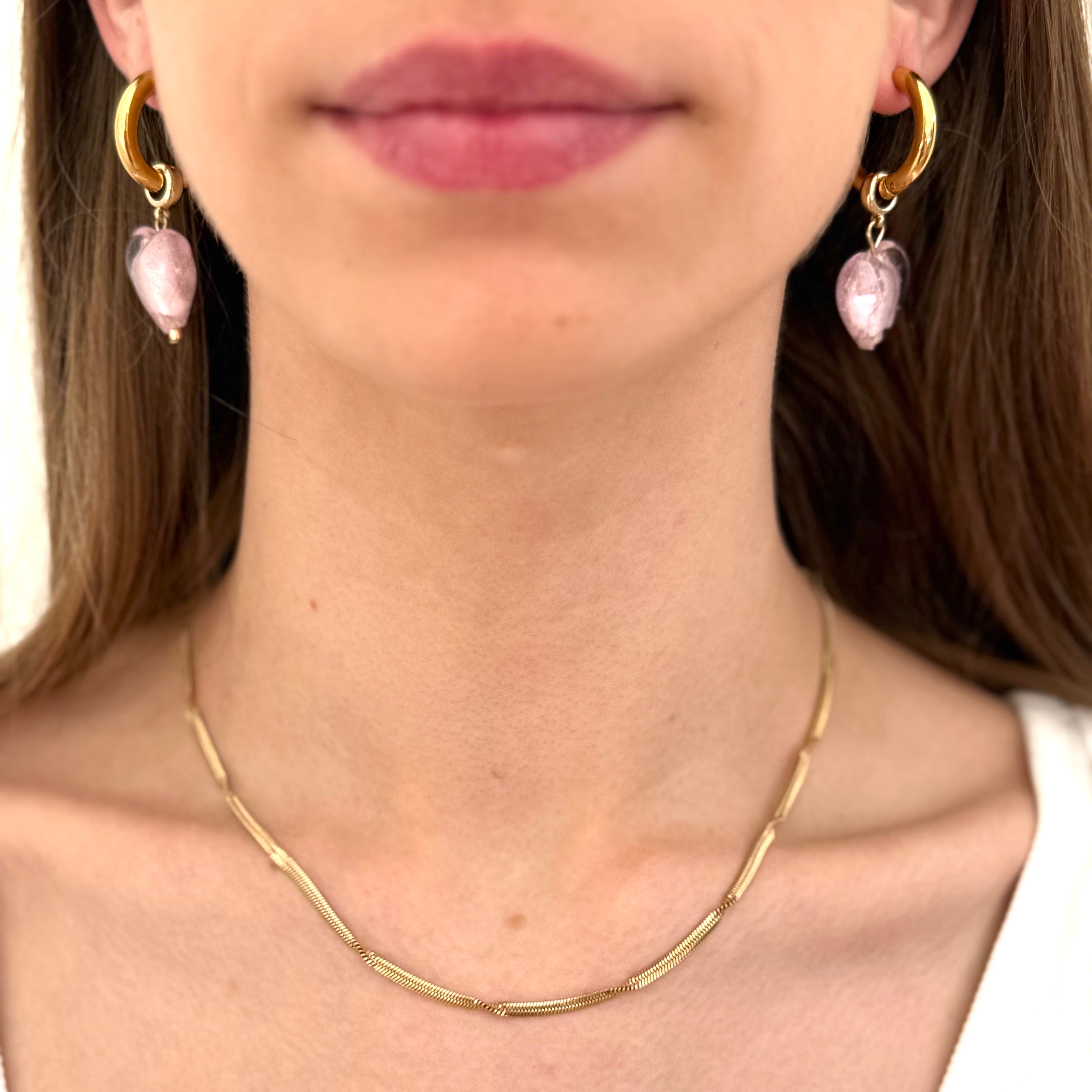 Collier Sarah plaqué or 18K