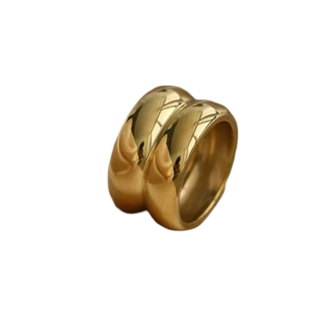 Bague Poupette plaqué or 18k