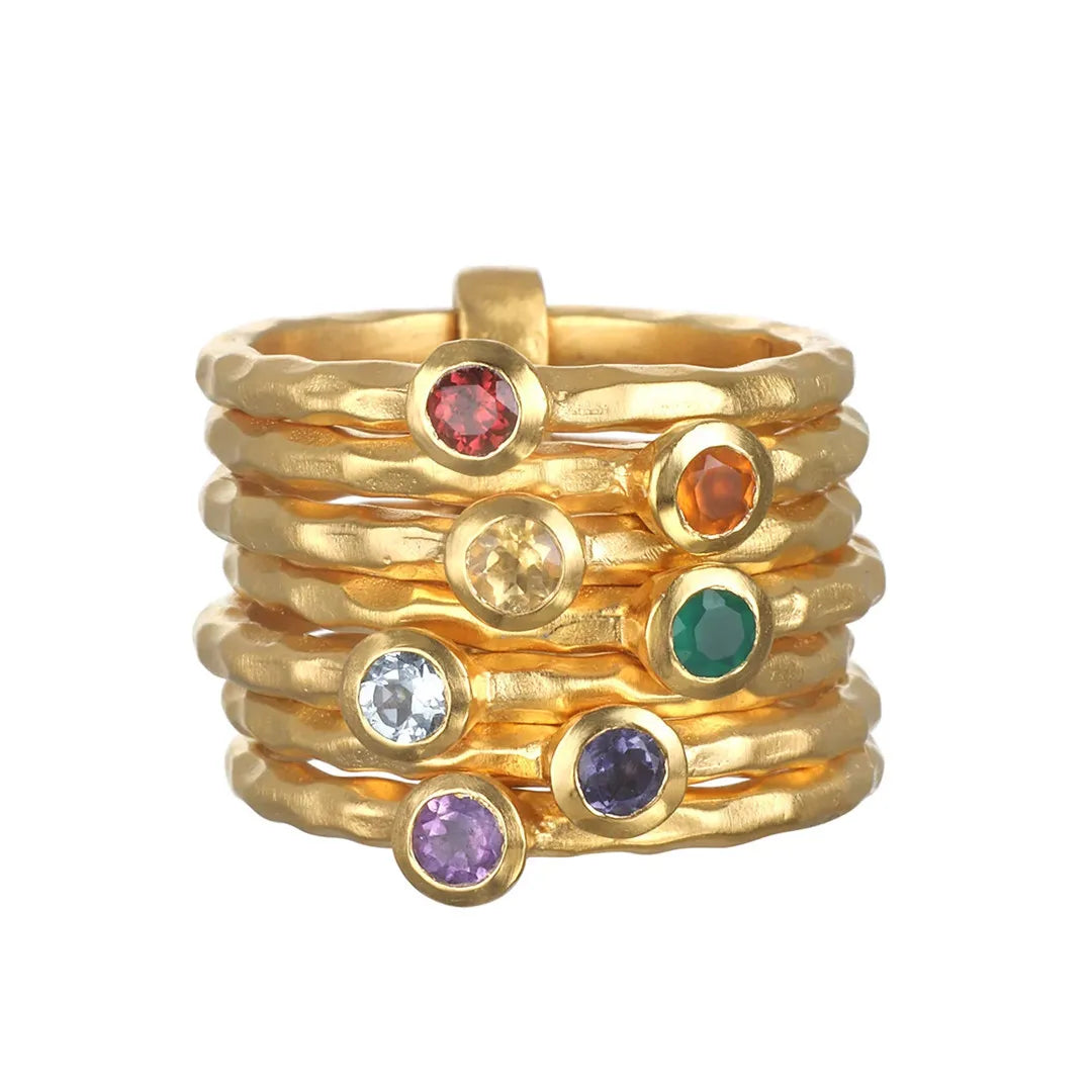 Bague  Emma-Jade plaqué or 18K
