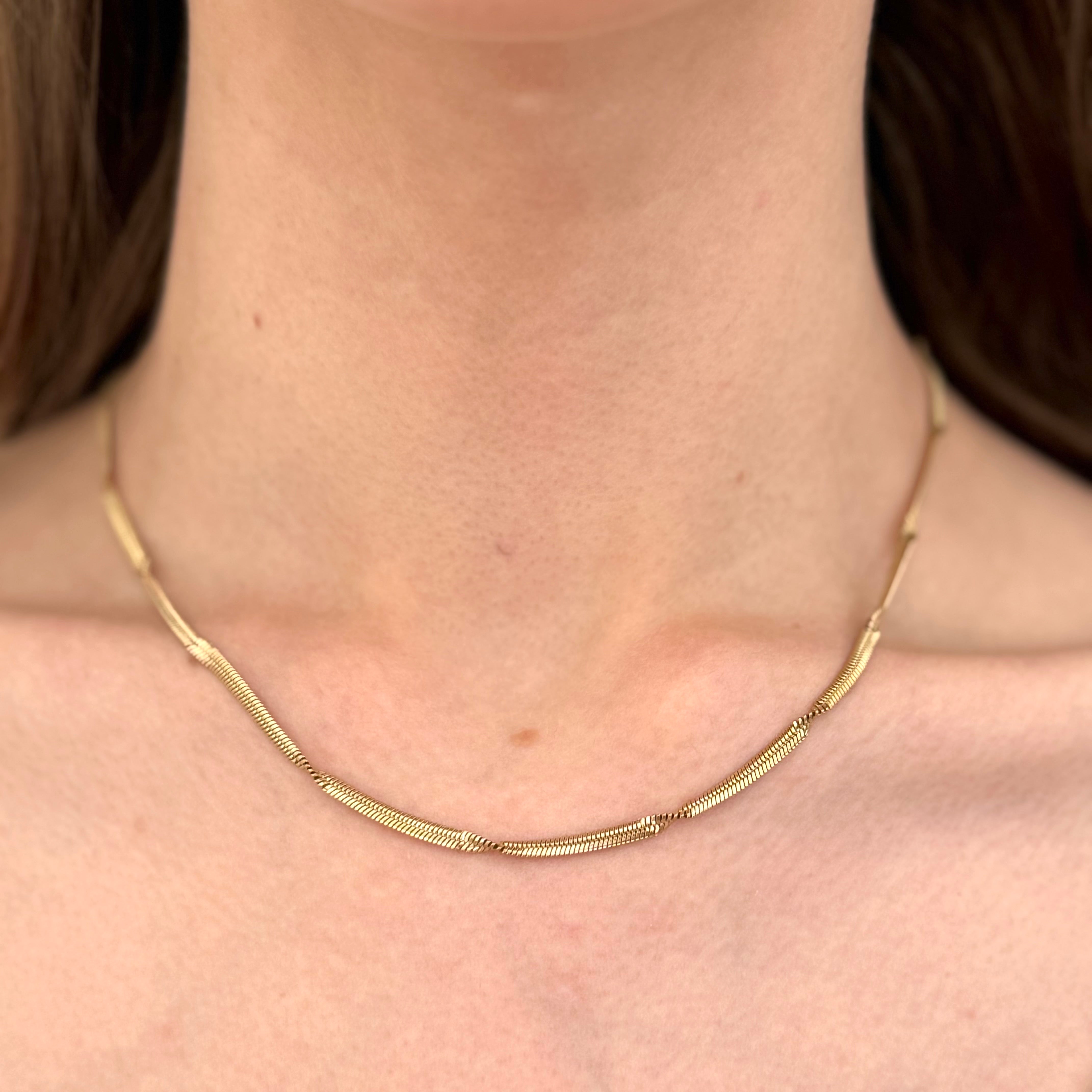Collier Sarah plaqué or 18K